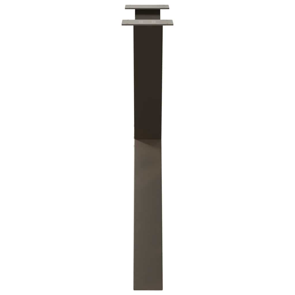 Gambe per tavolo da pranzo forma X 3 pz naturale 70x(72-73) cm