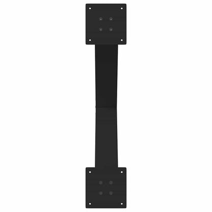 Gambe per tavolo da pranzo a forma di X 3 pz nere 80x(72-73) cm