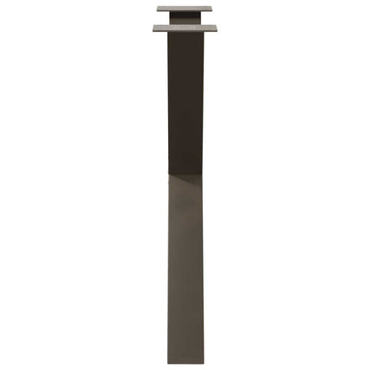 Gambe per tavolo da pranzo forma X 3 pz naturale 80x(72-73) cm
