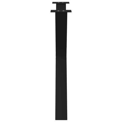Gambe per tavolo da pranzo a forma di X 3 pz nere 90x(72-73) cm