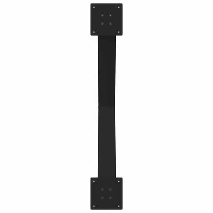 Gambe per tavolo da pranzo a forma di X 3 pz nere 90x(72-73) cm