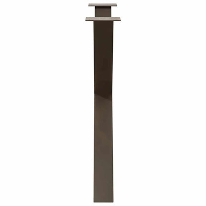 Gambe per tavolo da pranzo forma X 3 pz naturale 90x(72-73) cm
