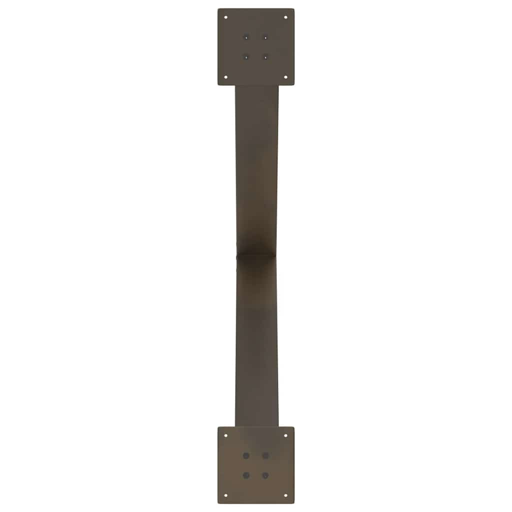 Gambe per tavolo da pranzo forma X 3 pz naturale 90x(72-73) cm