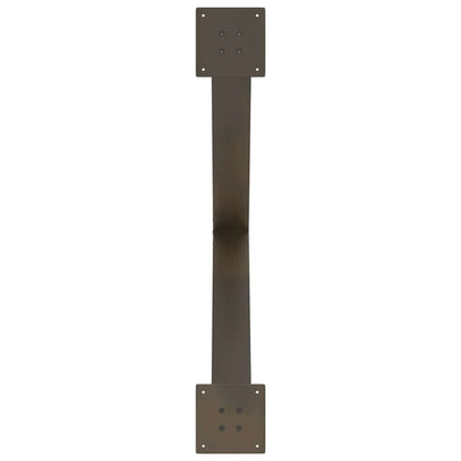 Gambe per tavolo da pranzo forma X 3 pz naturale 90x(72-73) cm