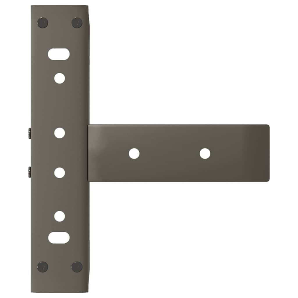 Gambe per Tavolino da Caffè a Forma di T 2 pz Nere 30x25x(30-31) cm Acciaio | homemem39