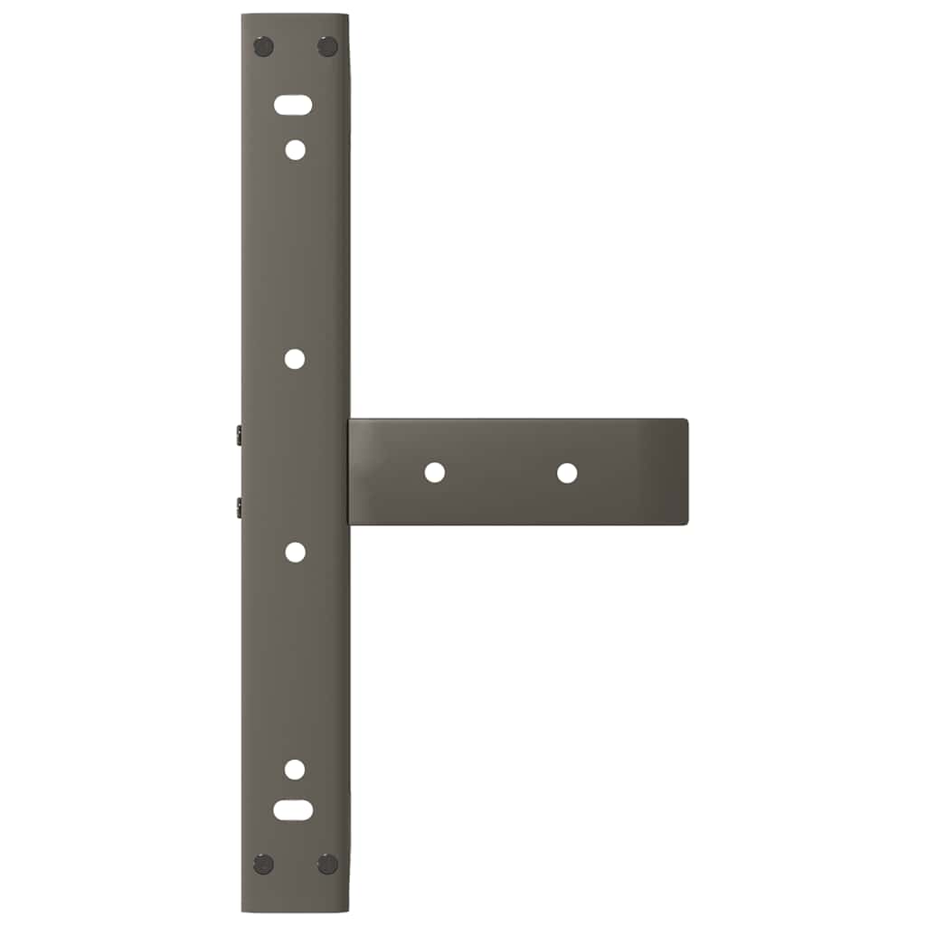 Gambe per Tavolino da Caffè forma T 2 pz Nere 40x25x(30-31) cm