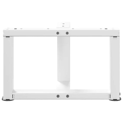 Gambe Tavolino da Caffè forma T 2 pz Bianche 50x25x(30-31) cm