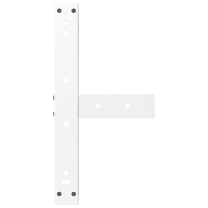 Gambe Tavolino da Caffè forma T 2 pz Bianche 50x25x(30-31) cm
