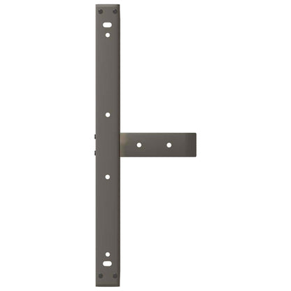 Gambe per Tavolino da Caffè a Forma di T 2 pz Nere 60x25x(30-31) cm Acciaio | homemem39