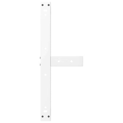 Gambe Tavolino da Caffè forma T 2 pz Bianche 70x25x(30-31) cm