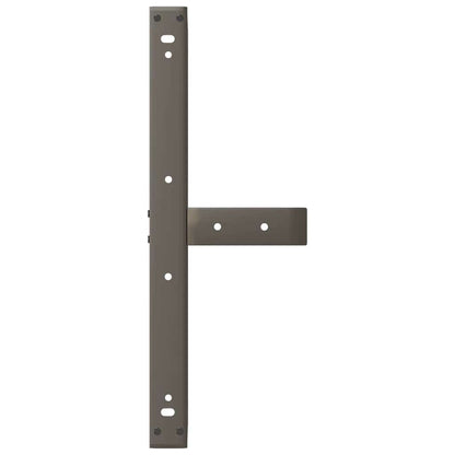 Gambe per Tavolino da Caffè a Forma di T 2 pz Nere 70x25x(30-31) cm Acciaio | homemem39