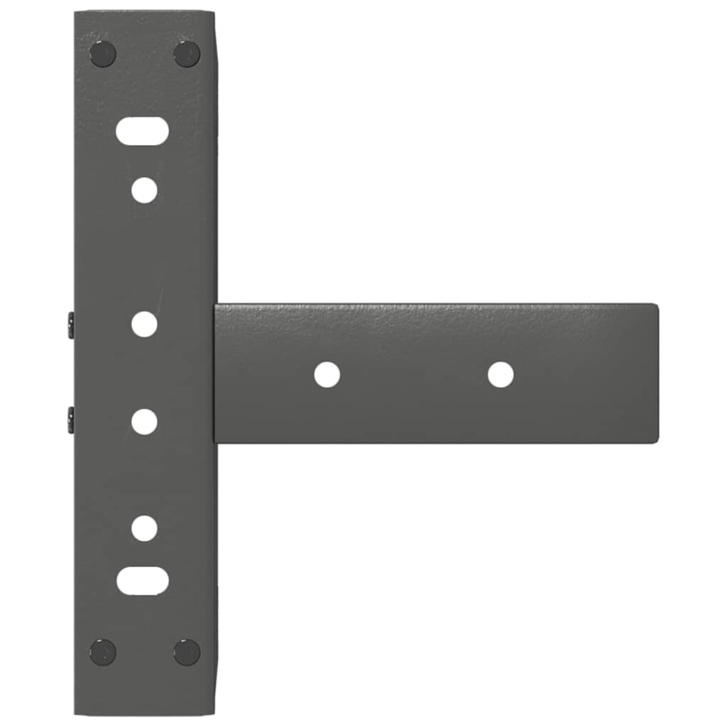 Gambe Tavolino da Caffè forma T 2 pz Antracite 28x25x(42-43) cm