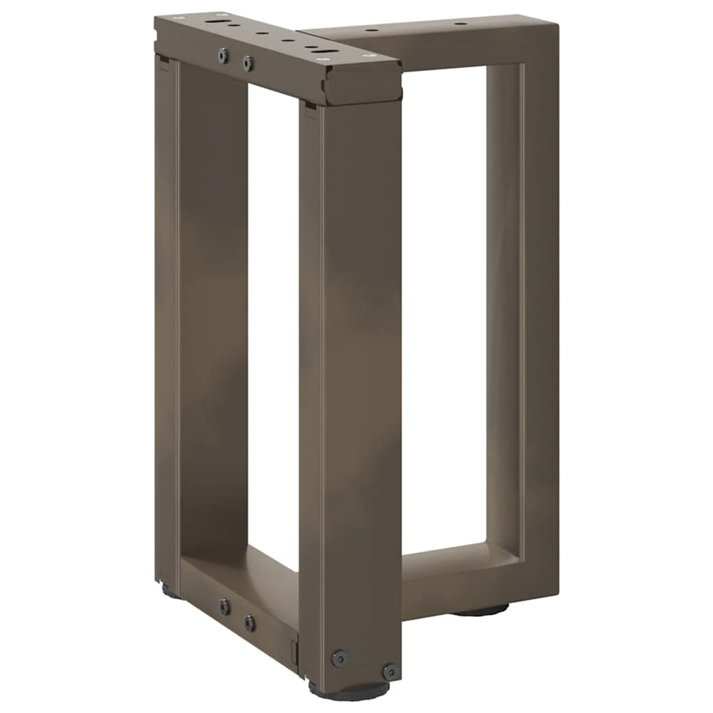 Gambe per Tavolino da Caffè a Forma di T 2 pz Nere 28x25x(42-43) cm Acciaio | homemem39