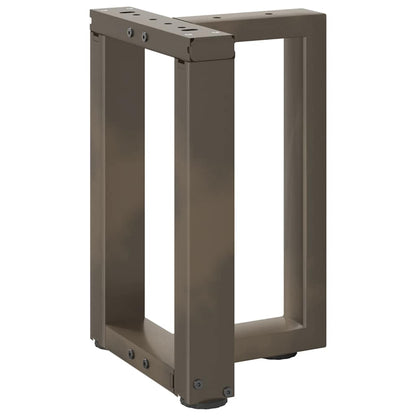 Gambe per Tavolino da Caffè a Forma di T 2 pz Nere 28x25x(42-43) cm Acciaio | homemem39