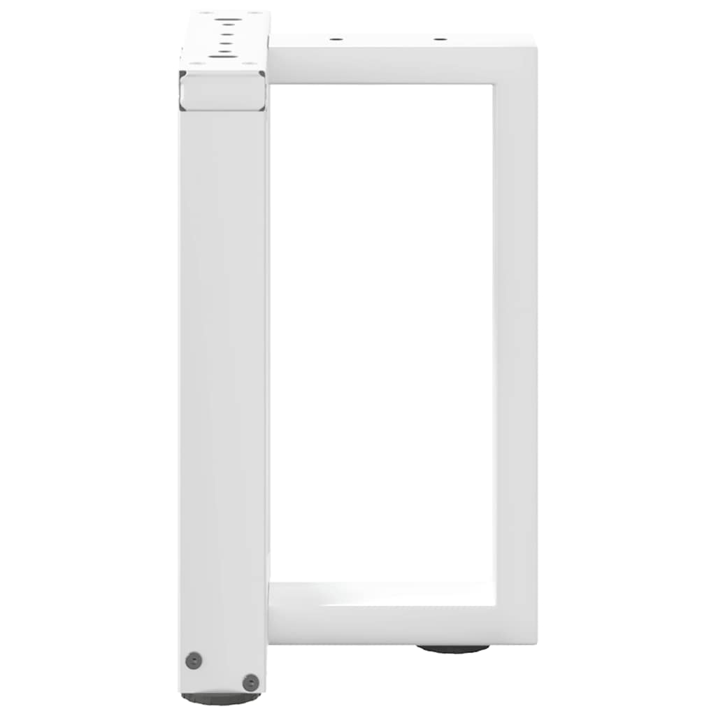 Gambe Tavolino da Caffè forma T 2 pz Bianche 38x25x(42-43) cm