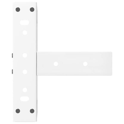 Gambe Tavolino da Caffè forma T 2 pz Bianche 38x25x(42-43) cm