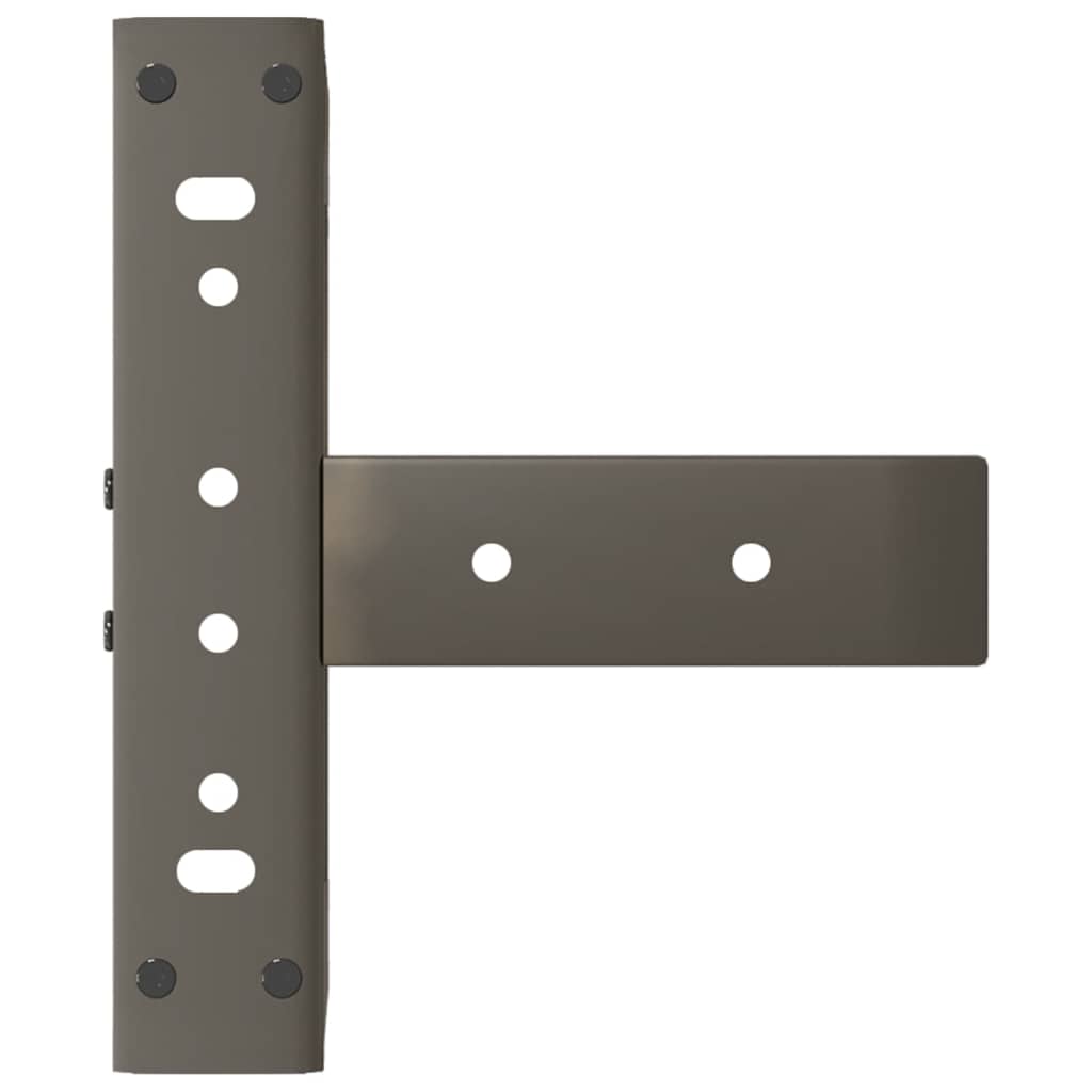 Gambe per Tavolino da Caffè a Forma di T 2 pz Nere 38x25x(42-43) cm Acciaio - homemem39