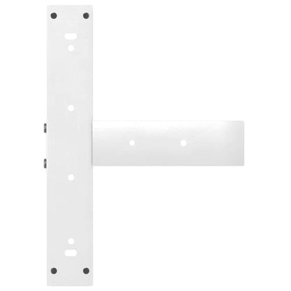 Gambe Tavolino da Caffè forma T 2 pz Bianche 50x25x(42-43) cm