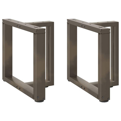 Gambe Tavolino da Caffè forma T 2 pz Naturale 50x25x(42-43) cm