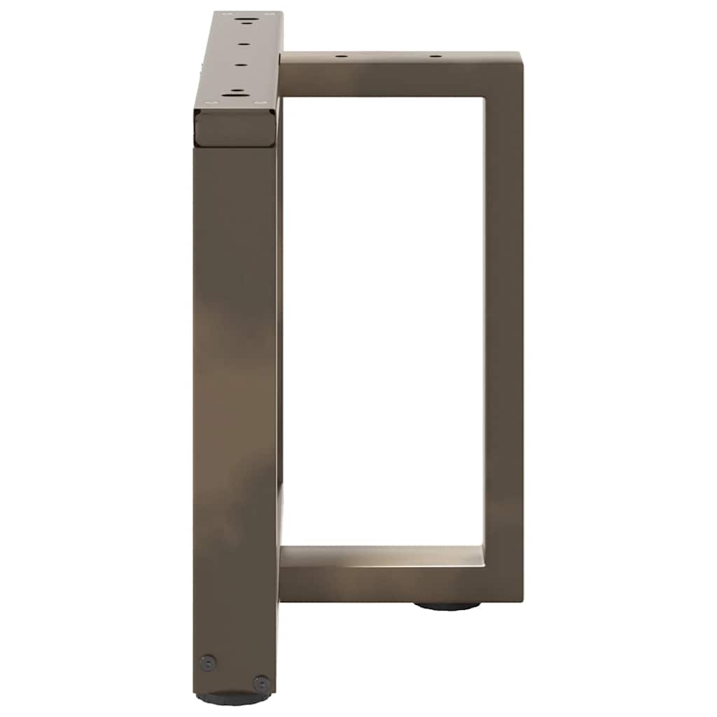 Gambe Tavolino da Caffè forma T 2 pz Naturale 50x25x(42-43) cm