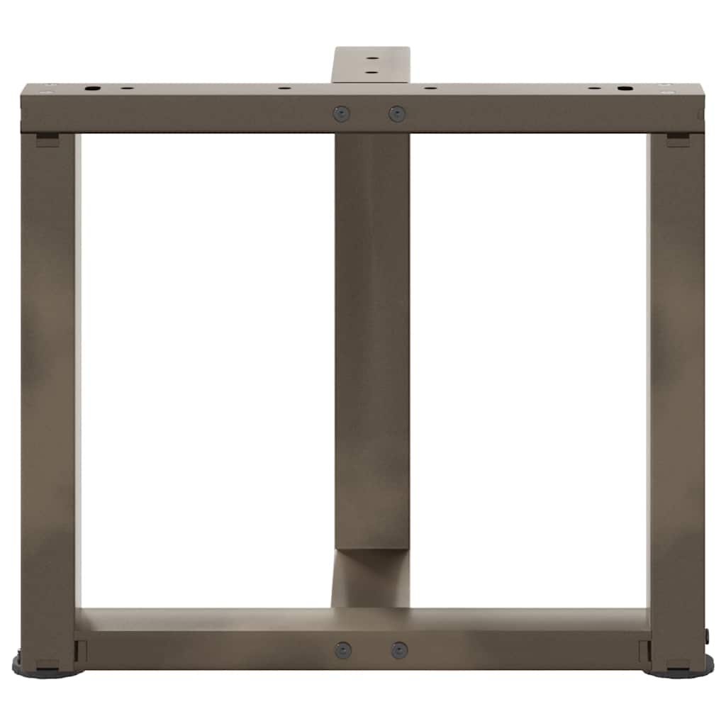 Gambe Tavolino da Caffè forma T 2 pz Naturale 50x25x(42-43) cm