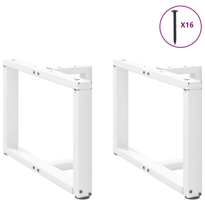 Gambe Tavolino da Caffè forma T 2 pz Bianche 5x(42-43)