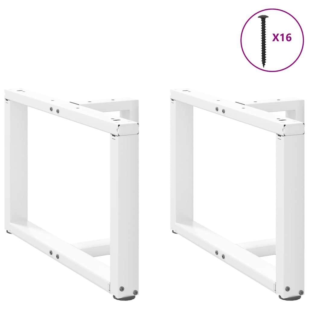 Gambe Tavolino da Caffè forma T 2 pz Bianche 5x(42-43)