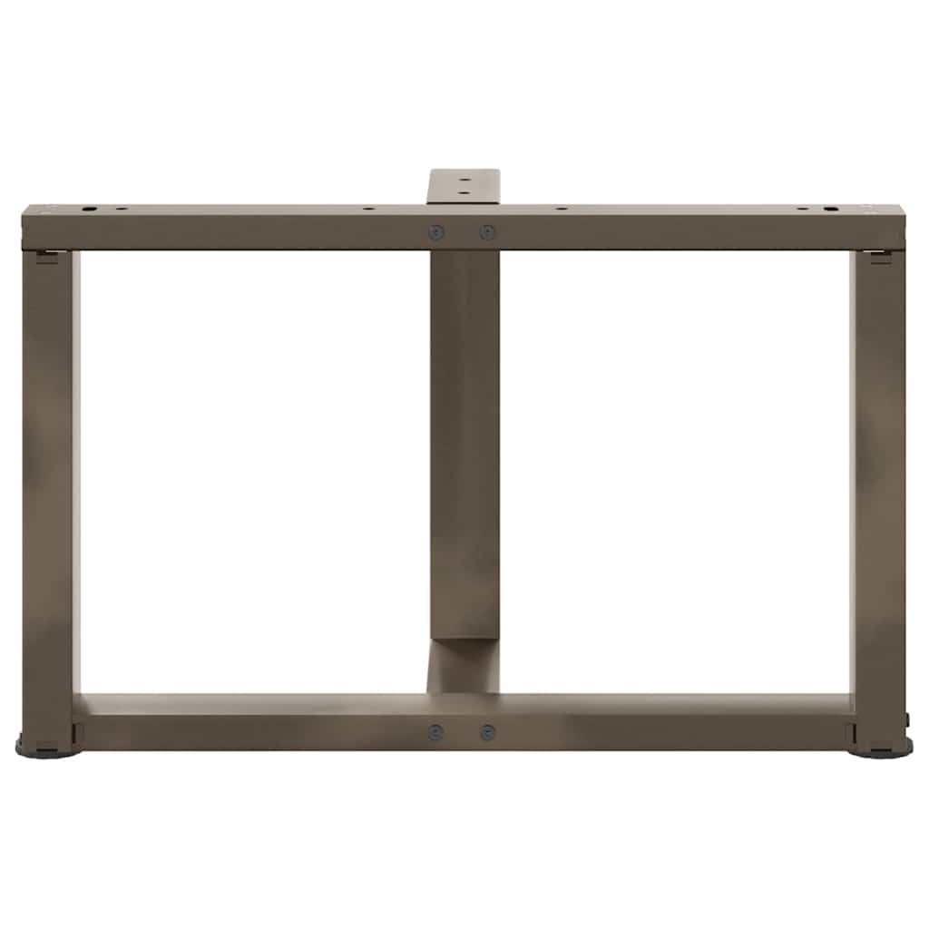 Gambe per Tavolino da Caffè a Forma di T 2 pz Nere 70x25x(42-43) cm Acciaio | homemem39