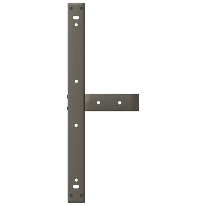 Gambe per Tavolino da Caffè a Forma di T 2 pz Nere 70x25x(42-43) cm Acciaio | homemem39