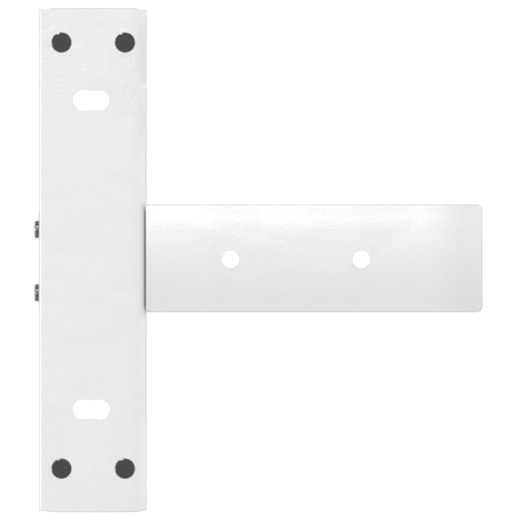 Gambe per Tavolo Consolle forma T 2 pz Bianche 25x28x(72-73) cm