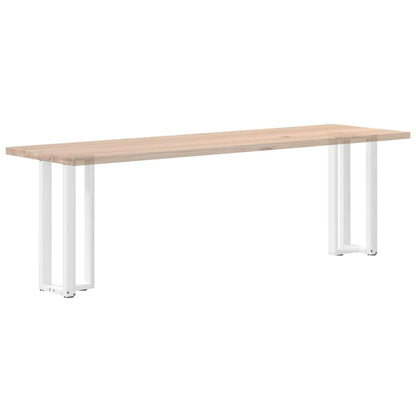 Gambe per Tavolo Consolle forma T 2 pz Bianche 25x28x(72-73) cm