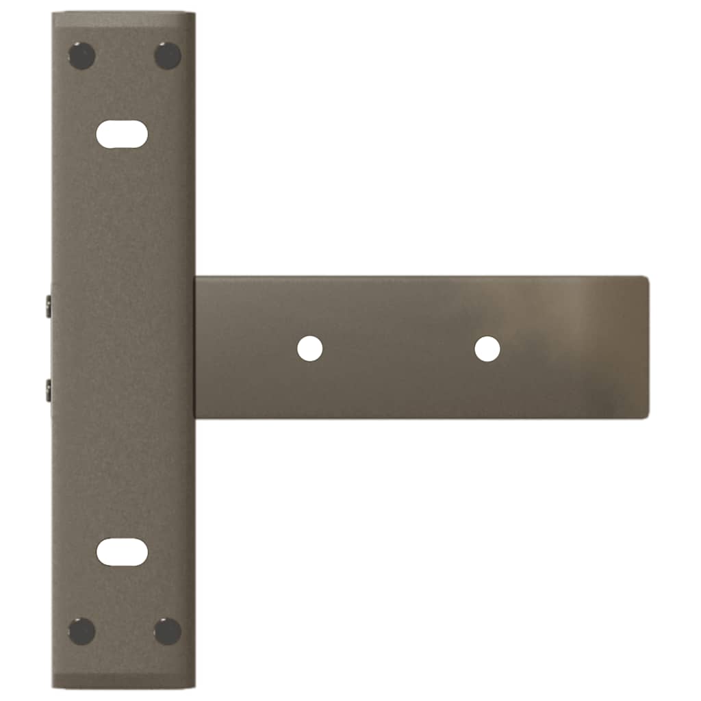 Gambe per Tavolo Consolle a Forma di T 2 pz Nere 25x28x(72-73) cm Acciaio - homemem39