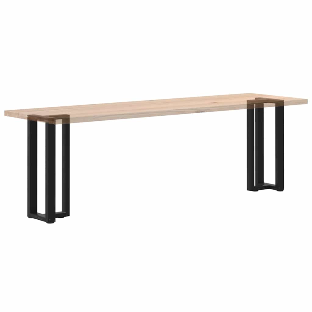 Gambe per Tavolo Consolle forma T 2 pz Nere 38x25x(72-73) cm