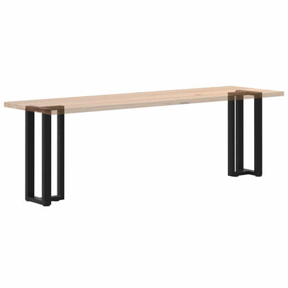 Gambe per Tavolo Consolle forma T 2 pz Nere 38x25x(72-73) cm