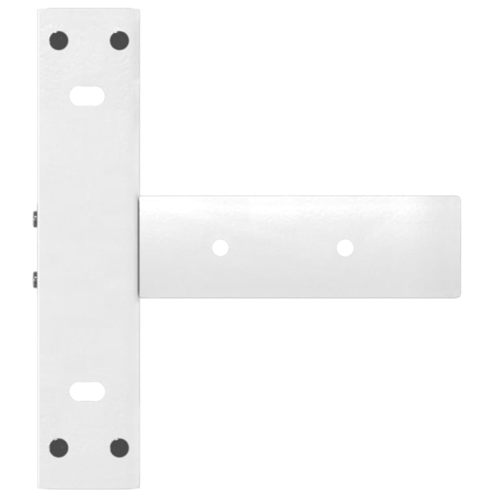 Gambe per Tavolo Consolle forma T 2 pz Bianche 38x25x(72-73) cm