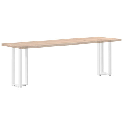 Gambe per Tavolo Consolle forma T 2 pz Bianche 38x25x(72-73) cm