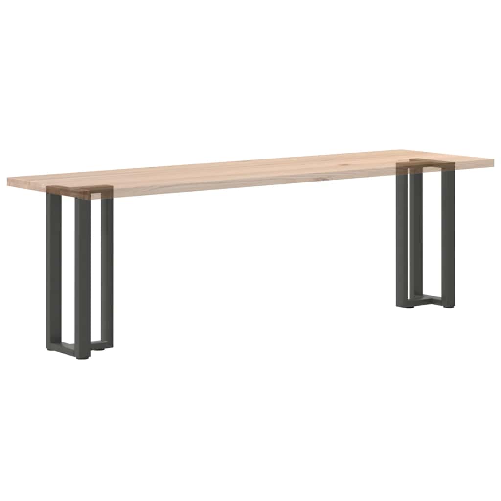 Gambe per tavolo consolle a T 2 pz Antracite 38x25x(72-73) cm