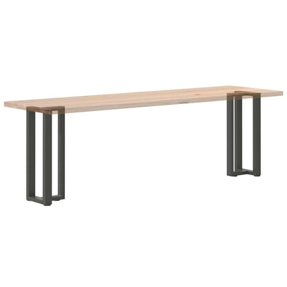 Gambe per tavolo consolle a T 2 pz Antracite 38x25x(72-73) cm