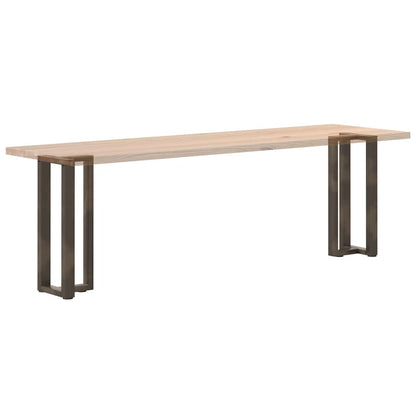Gambe per Tavolo Consolle forma T 2 pz Nere 38x25x(72-73) cm