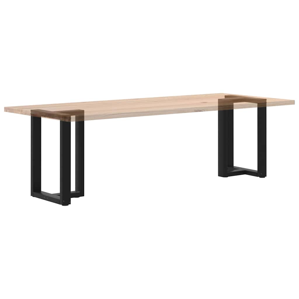 Gambe per tavolo da pranzo forma T 2 pz nere 50x35x(72-73) cm