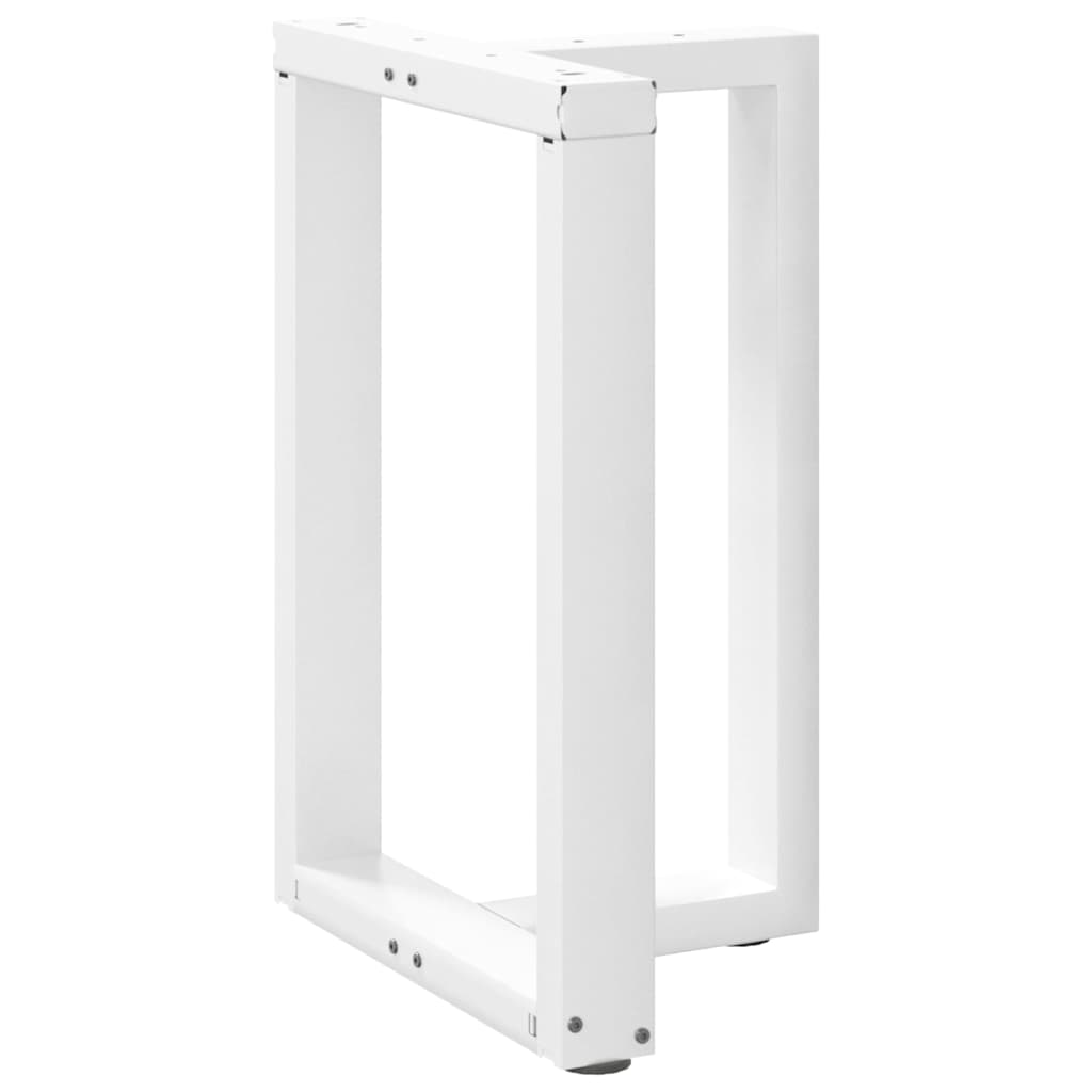 Gambe Tavolo Pranzo Forma T 2pz Bianco 50x35x(72-73)cm Acciaio