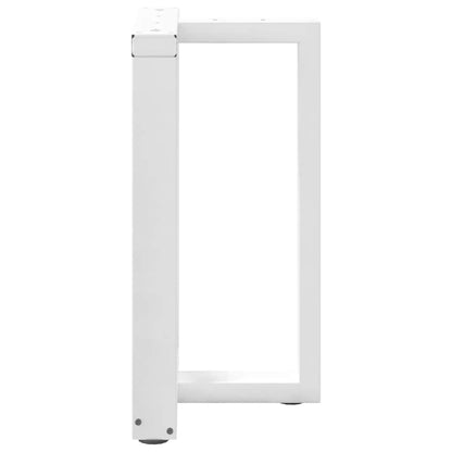 Gambe per tavolo da pranzo forma T 2 pz bianche 50x35x(72-73)cm