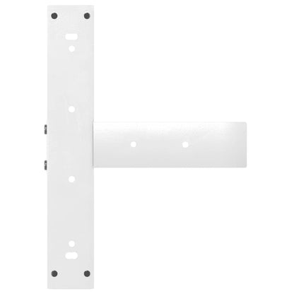 Gambe per tavolo da pranzo forma T 2 pz bianche 50x35x(72-73)cm