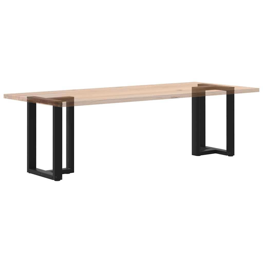 Gambe per tavolo da pranzo forma T 2 pz nere 60x35x(72-73) cm