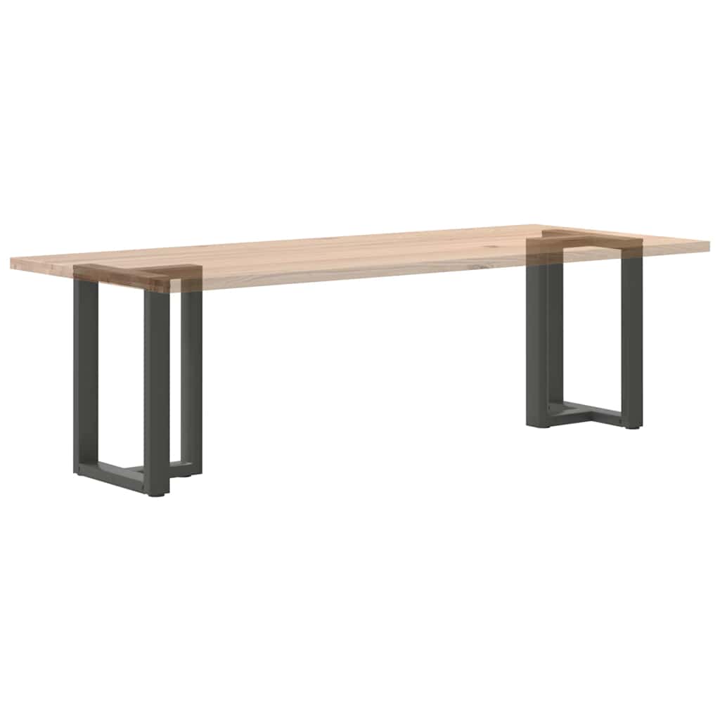Gambe tavolo da pranzo forma T 2 pz Antracite 60x35x(72-73) cm