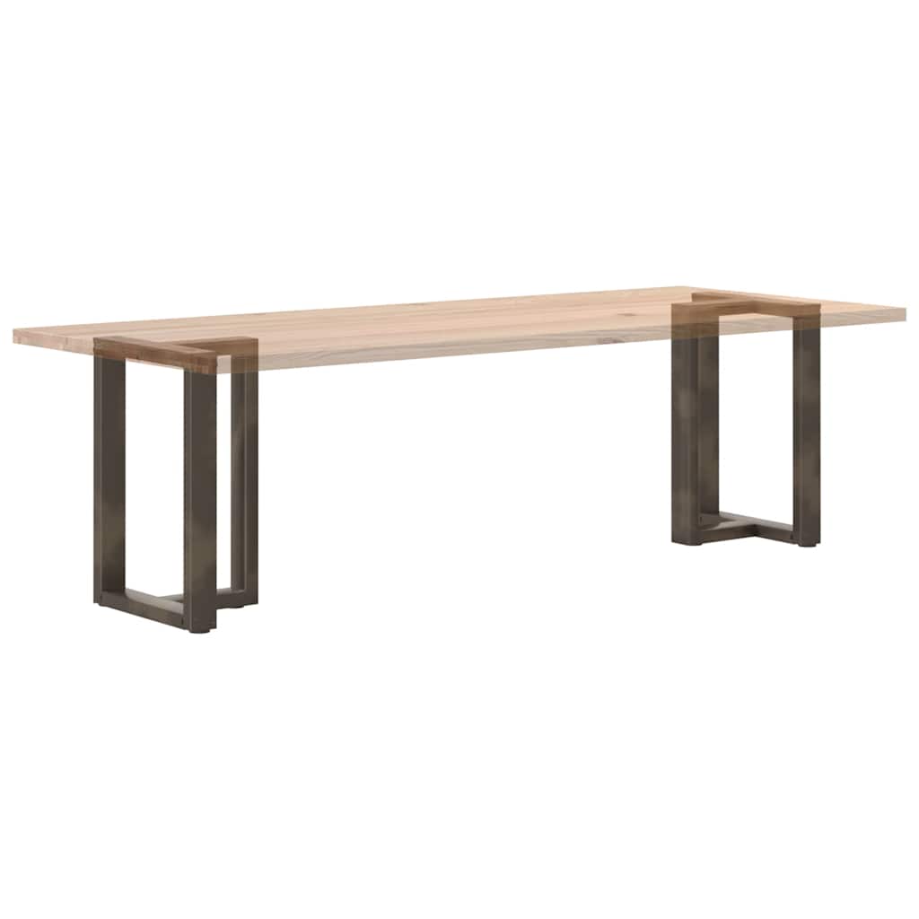 Gambe per tavolo da pranzo forma T 2 pz nere 60x35x(72-73) cm
