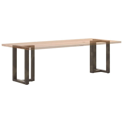 Gambe per tavolo da pranzo forma T 2 pz nere 60x35x(72-73) cm