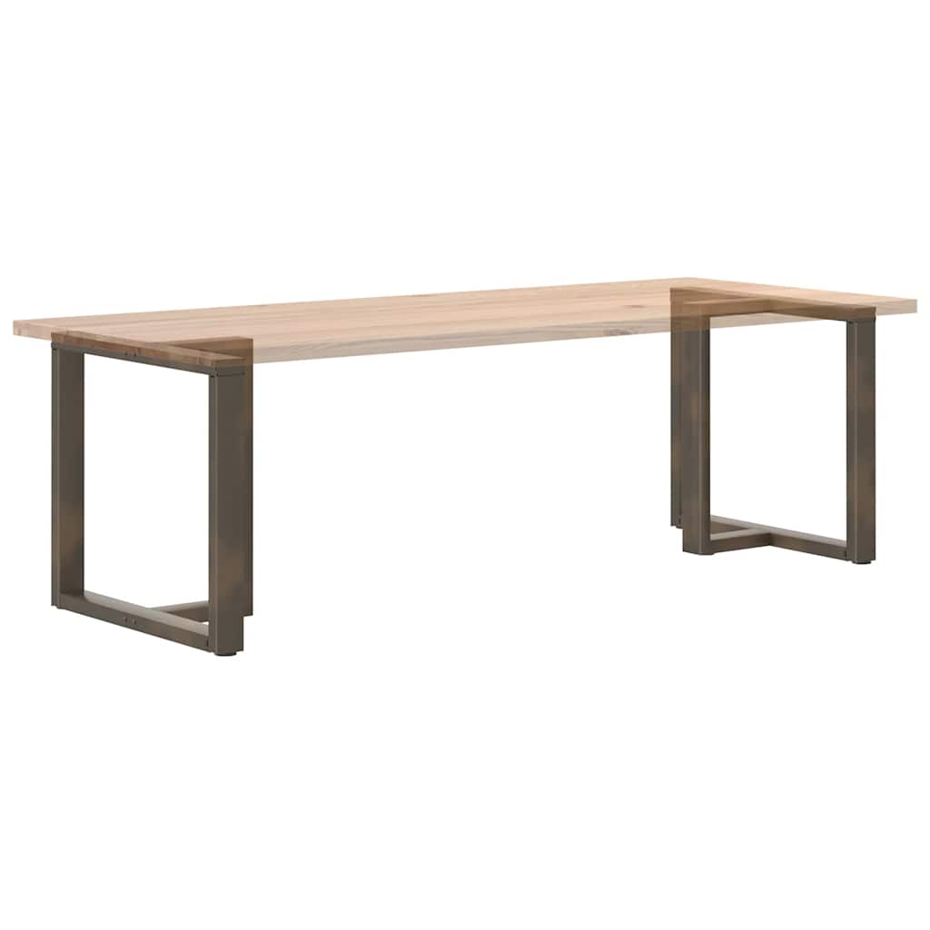 Gambe per tavolo da pranzo forma T 2 pz nere 70x35x(72-73) cm