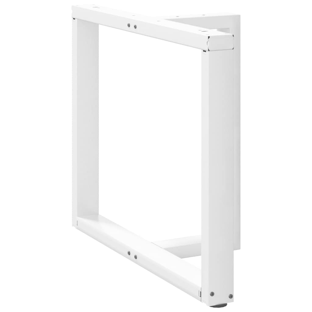 Gambe Tavolo Pranzo Forma T 2pz Bianco 90x35x(72-73)cm Acciaio