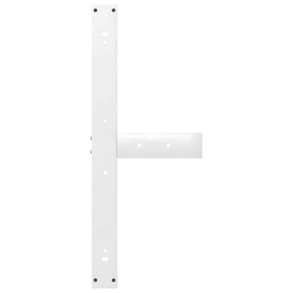 Gambe per tavolo da pranzo forma T 2 pz bianche 5x(72-73)cm
